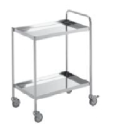 Simply Stainless SS14 800mm w x 550mm d x 900mm h TWO TIER TROLLEY